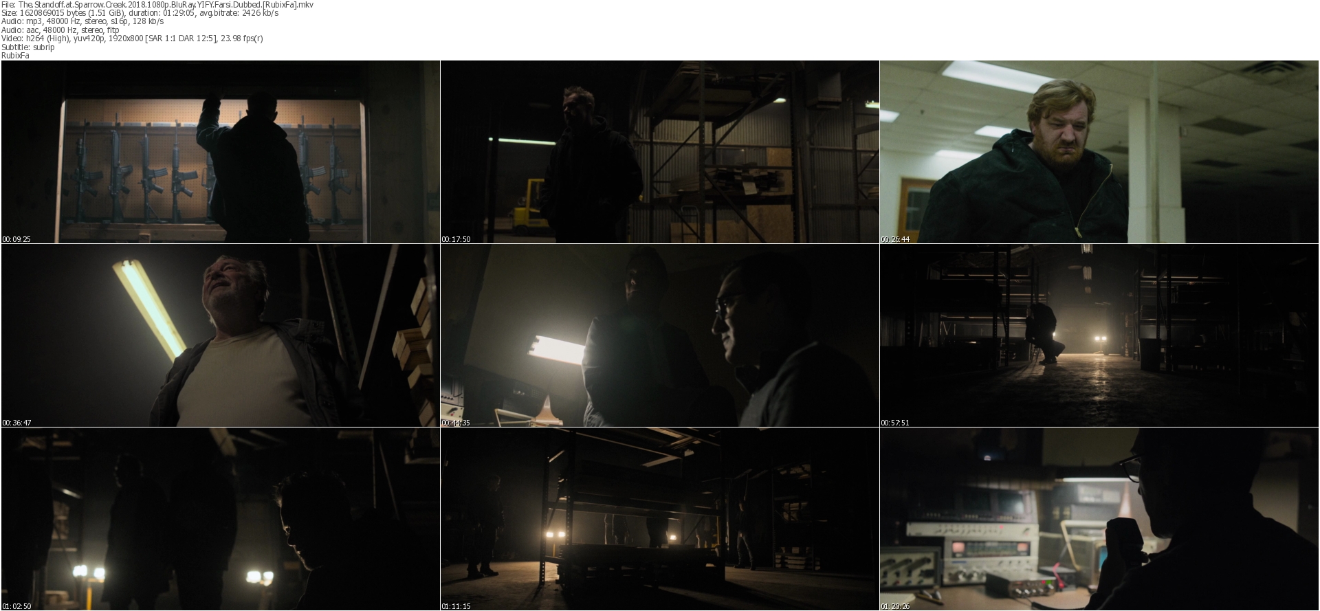 دانلود فیلم The Standoff At Sparrow Creek 2018 دوبله فارسی